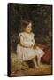 Portrait of Eveline Lees as a Child, 1875-John Everett Millais-Framed Stretched Canvas