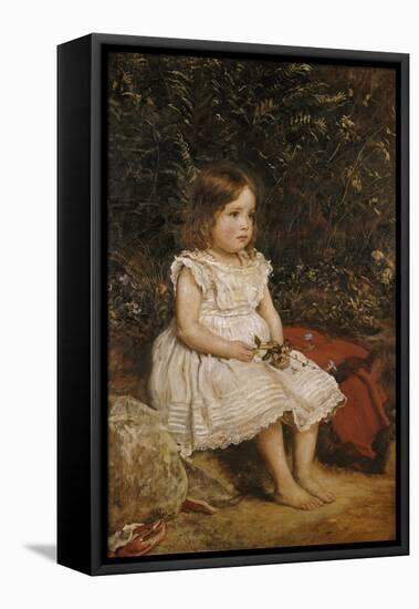 Portrait of Eveline Lees as a Child, 1875-John Everett Millais-Framed Stretched Canvas