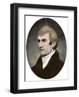 Portrait of Explorer Meriwether Lewis-null-Framed Premium Giclee Print