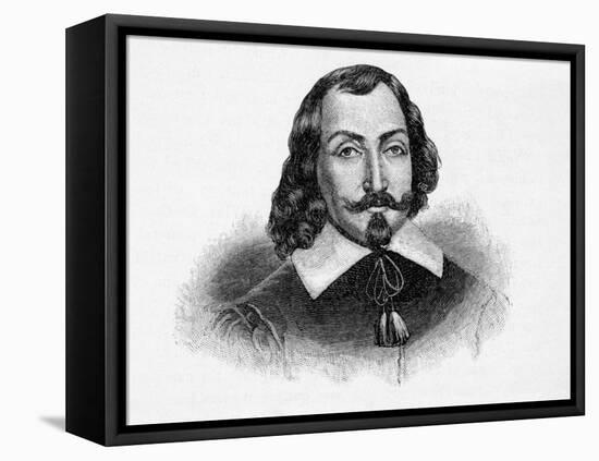 Portrait of Explorer Samuel De Champlain-null-Framed Stretched Canvas