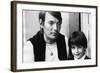 Portrait of Fabrizio De Andre with Son Cristiano-null-Framed Photographic Print