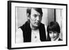 Portrait of Fabrizio De Andre with Son Cristiano-null-Framed Photographic Print