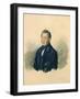 Portrait of Faddey Venediktovich Bulgarin, c.1840-Ivan Nikolayevich Terebenev-Framed Giclee Print