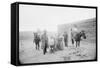 Portrait of Family in Front of Ranch-null-Framed Stretched Canvas