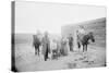 Portrait of Family in Front of Ranch-null-Stretched Canvas