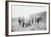 Portrait of Family in Front of Ranch-null-Framed Photographic Print