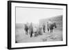 Portrait of Family in Front of Ranch-null-Framed Photographic Print