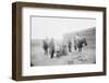 Portrait of Family in Front of Ranch-null-Framed Photographic Print