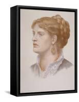 Portrait of Fanny Cornforth (1824-1906), 1874 (Coloured Chalk on Paper)-Dante Gabriel Charles Rossetti-Framed Stretched Canvas