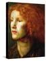 Portrait of Fanny Cornforth, C.1860-Dante Gabriel Charles Rossetti-Stretched Canvas