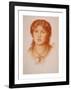 Portrait of Fanny Cornforth-Dante Gabriel Rossetti-Framed Premium Giclee Print