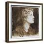 Portrait of Fanny Cornforth-Dante Gabriel Charles Rossetti-Framed Giclee Print