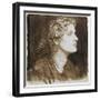 Portrait of Fanny Cornforth-Dante Gabriel Charles Rossetti-Framed Giclee Print