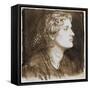 Portrait of Fanny Cornforth-Dante Gabriel Charles Rossetti-Framed Stretched Canvas