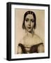 Portrait of Fanny Goldberg, Soprano, Interpreter of Caterina Cornaro-Gaetano Gandolfi-Framed Giclee Print