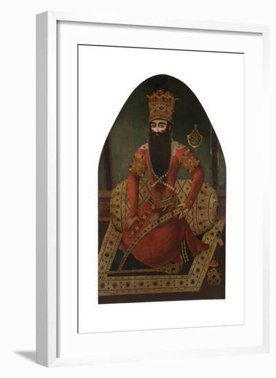 Portrait of Fath Ali Shah (1797-183)-Mirza Baba-Framed Giclee Print