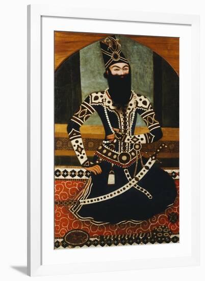 Portrait of Fath Ali Shah Qajar-null-Framed Giclee Print