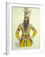 Portrait of Fatteh Ali Shah, Engraved by William Thomas Fry-Sir Robert Kerr Porter-Framed Giclee Print