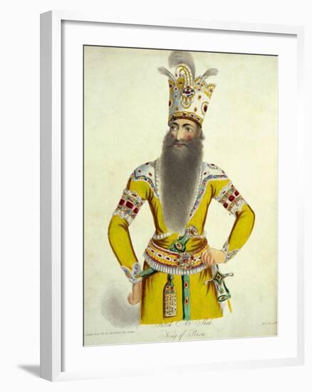 Portrait of Fatteh Ali Shah, Engraved by William Thomas Fry-Sir Robert Kerr Porter-Framed Giclee Print