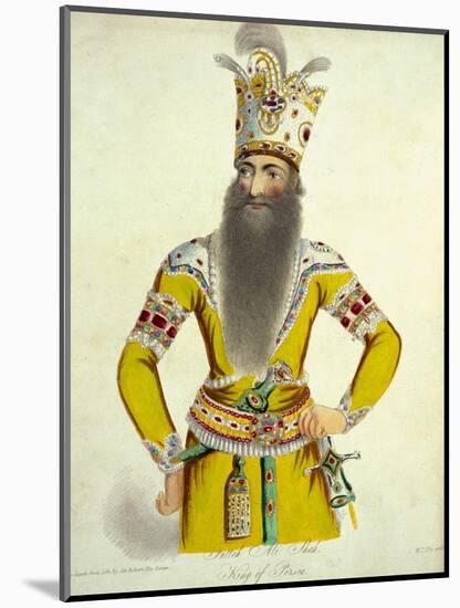 Portrait of Fatteh Ali Shah, Engraved by William Thomas Fry-Sir Robert Kerr Porter-Mounted Giclee Print