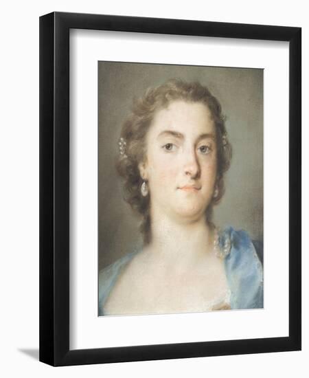 Portrait of Faustina Bordoni Hasse-Rosalba Carriera-Framed Giclee Print