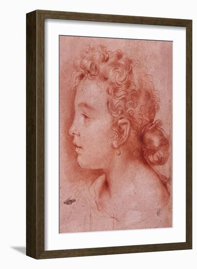 Portrait of Faustina Maratti-Carlo Maratta-Framed Giclee Print