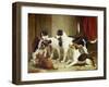 Portrait of Favorite Foxhounds-Thomas Woodward-Framed Giclee Print