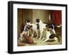 Portrait of Favorite Foxhounds-Thomas Woodward-Framed Giclee Print