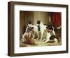 Portrait of Favorite Foxhounds-Thomas Woodward-Framed Giclee Print