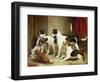 Portrait of Favorite Foxhounds-Thomas Woodward-Framed Giclee Print