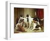 Portrait of Favorite Foxhounds-Thomas Woodward-Framed Giclee Print