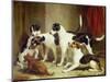 Portrait of Favorite Foxhounds-Thomas Woodward-Mounted Giclee Print