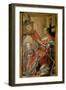 Portrait of Federigo Da Montefeltro, Duke of Urbino and His Son Guidobaldo-Pedro Berruguete-Framed Giclee Print