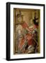 Portrait of Federigo Da Montefeltro, Duke of Urbino and His Son Guidobaldo-Pedro Berruguete-Framed Giclee Print