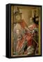 Portrait of Federigo Da Montefeltro, Duke of Urbino and His Son Guidobaldo-Pedro Berruguete-Framed Stretched Canvas