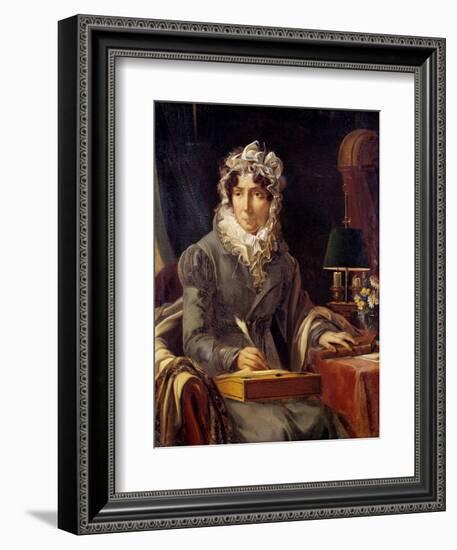 Portrait of Felicite Stephanie Ducrest by Louis Edouard Rioult-null-Framed Giclee Print