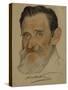 Portrait of Feliks Yakovlevich Kon (1864-194), 1922-Nikolai Andreevich Andreev-Stretched Canvas