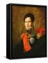 Portrait of Felix Baciocchi-Joseph Franque-Framed Stretched Canvas