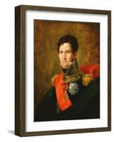 Portrait of Felix Baciocchi-Joseph Franque-Framed Giclee Print