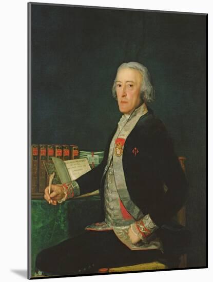 Portrait of Felix Colon De Larriategui, 1794-Francisco de Goya-Mounted Giclee Print