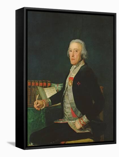Portrait of Felix Colon De Larriategui, 1794-Francisco de Goya-Framed Stretched Canvas