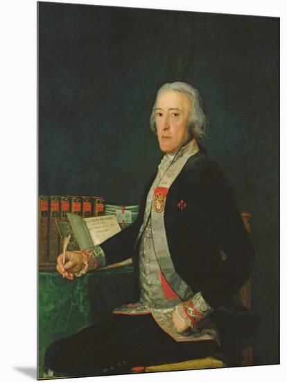 Portrait of Felix Colon De Larriategui, 1794-Francisco de Goya-Mounted Giclee Print