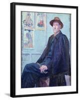 Portrait of Felix Feneon-Maximilien Luce-Framed Giclee Print