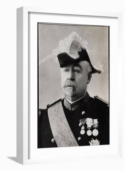 Portrait of Felix Gustave Saussier (1828-1905), French general-French Photographer-Framed Giclee Print