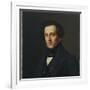 Portrait of Felix Mendelssohn, Duesseldorf, 1834-35-Ferdinand Theodor Hildebrandt-Framed Giclee Print