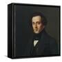 Portrait of Felix Mendelssohn, Duesseldorf, 1834-35-Ferdinand Theodor Hildebrandt-Framed Stretched Canvas