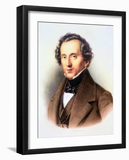 Portrait of Felix Mendelssohn-Friedrich Jentzen-Framed Giclee Print