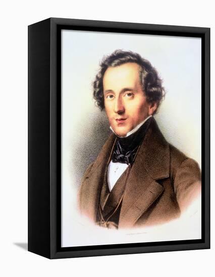 Portrait of Felix Mendelssohn-Friedrich Jentzen-Framed Stretched Canvas