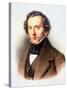 Portrait of Felix Mendelssohn-Friedrich Jentzen-Stretched Canvas