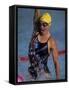 Portrait of Female Swimmer-null-Framed Stretched Canvas